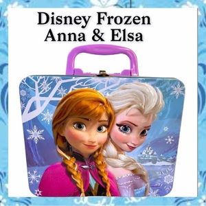 Vintage Frozen Disney Lunchbox Metal  School Lunchbox Travel Tin Lunch Bag Box